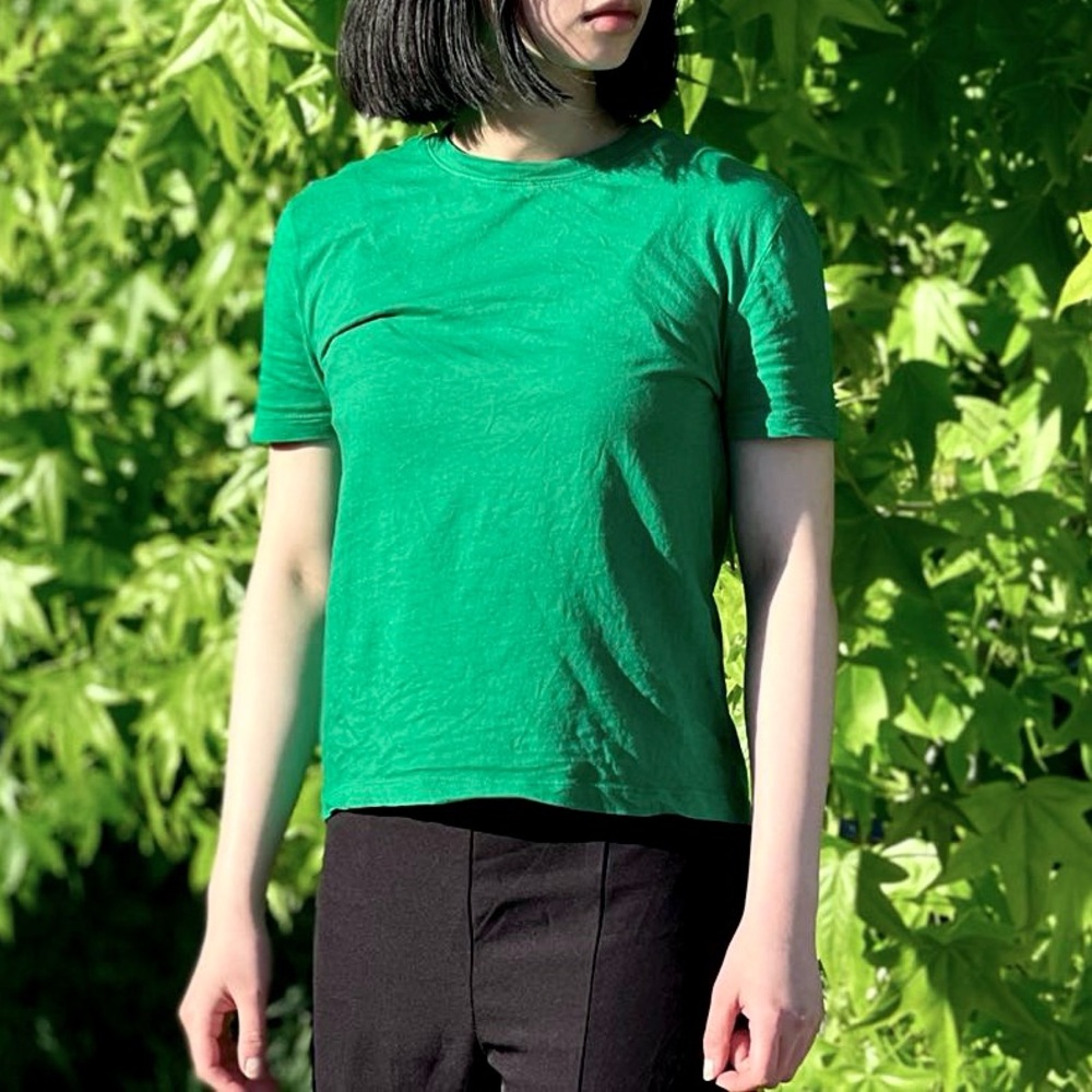 Zara classic green t-shirt
